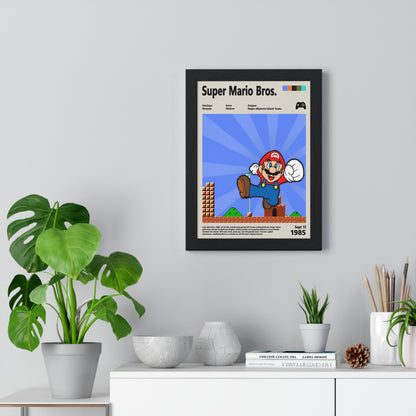 Super Mario Bros 1985 - Video Game Info minimalist Poster