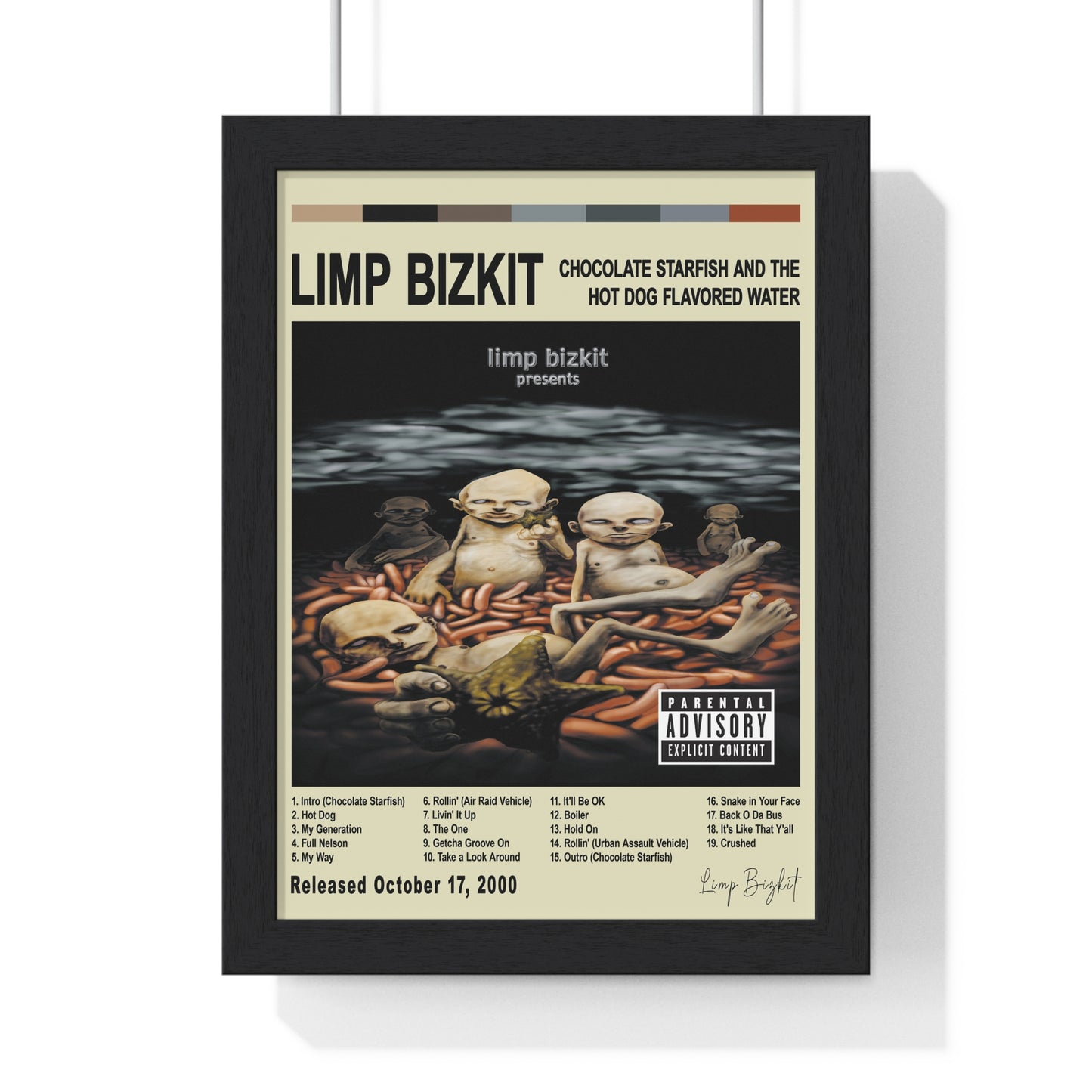 Limp Bizkit - Chocolate Starfish And The Hot Dog Flavored Water Album Cover Poster