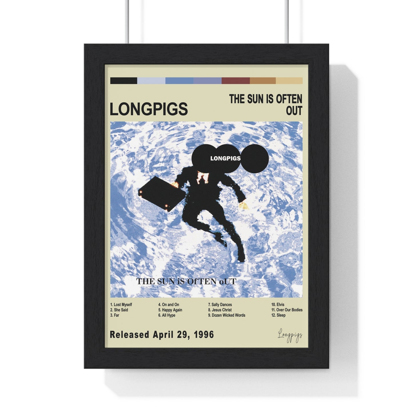 Longpigs - The Sun Is Often Out Album Cover Poster