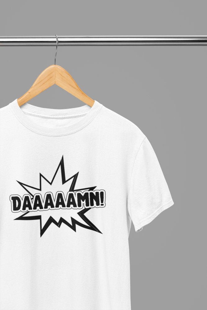 Black t-shirt with DAAAAMN Quote Friday Movie /Sweatshirt