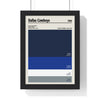 Framed Dallas Cowboys colour swatch print