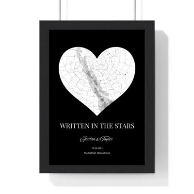 Personalised Heart Star Map Print | Night Sky Gift