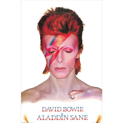 Framed David Bowie Aladdin Sane Album Artwork maxi poster