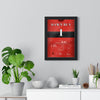 Dawn Run Cheltenham Gold Cup 1986 Horse Racing Poster - Hurdle & Gold Cup Double Silks Print framed on a living room wall