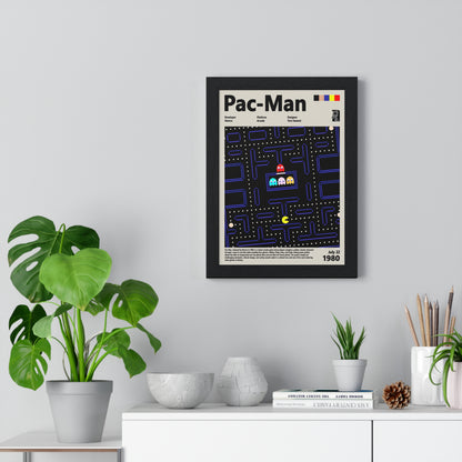 Pac-Man 1980 - Video Game Info minimalist Poster