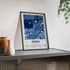 Deepdale stadium map framed poster lifestyle mockup
