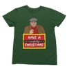 White t-shirt with Del Boy Christmas Jumper & - Lovely Jubbly Have a Cushty Christmas Parody back view