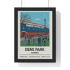 Framed Dens Park Dundee FC Stadium poster