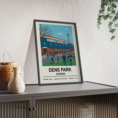 Framed Dens Park Dundee FC Stadium poster