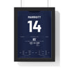 Derby County 4-2 Leeds Play-Off 2019 Poster - Jack Marriott 14 Elland Road Shirt Print framed in a black frame, ready to hang