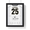 Derby County Play-Off Final 2007 Poster - Pearson 25 Wembley framed in a black frame, ready to hang