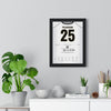 Derby County Play-Off Final 2007 Poster - Pearson 25 Wembley framed on a living room wall