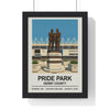 Framed Derby County Pride Park Stadium poster