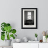 Desk by the Window Print - Home Office Wall Art framed on a living room wall