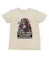 Green t-shirt with Die Hard Christmas Sweatshirt & Hans Gruber Parody