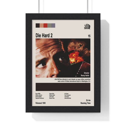 Die Hard Trilogy Minimalist Posters – Stylish Action Movie Art Prints - Poster Kingz - A5 (unframed) - Die Hard 2 - 