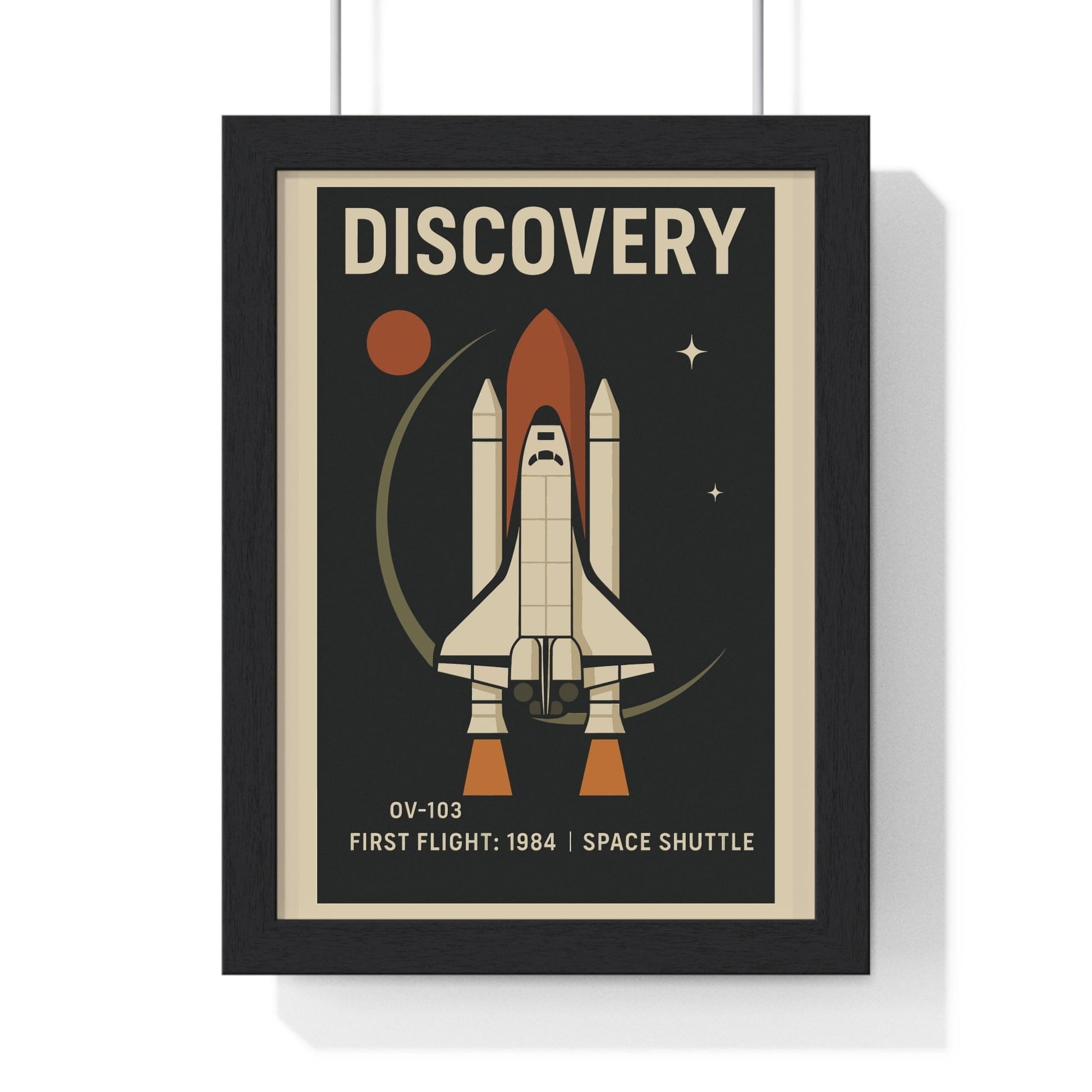 Framed Discovery Space Shuttle poster