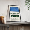 The Longest Final 2012 Tennis print framed and leaning on a sideboard