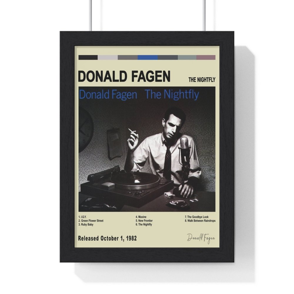 Donald Fagen - The Nightfly Album Cover Poster - Poster Kingz - A5 (unframed) - Vintage - 