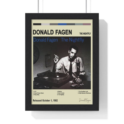 Donald Fagen - The Nightfly Album Cover Poster - Poster Kingz - A5 (unframed) - Vintage - 