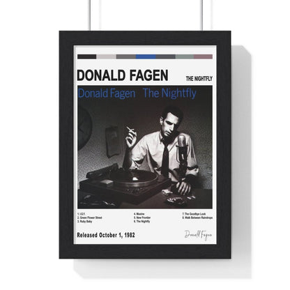 Donald Fagen - The Nightfly Album Cover Poster - Poster Kingz - A5 (unframed) - White - 