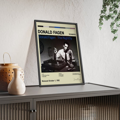 Donald Fagen - The Nightfly Album Cover Poster - Poster Kingz - A5 (unframed) - White - 