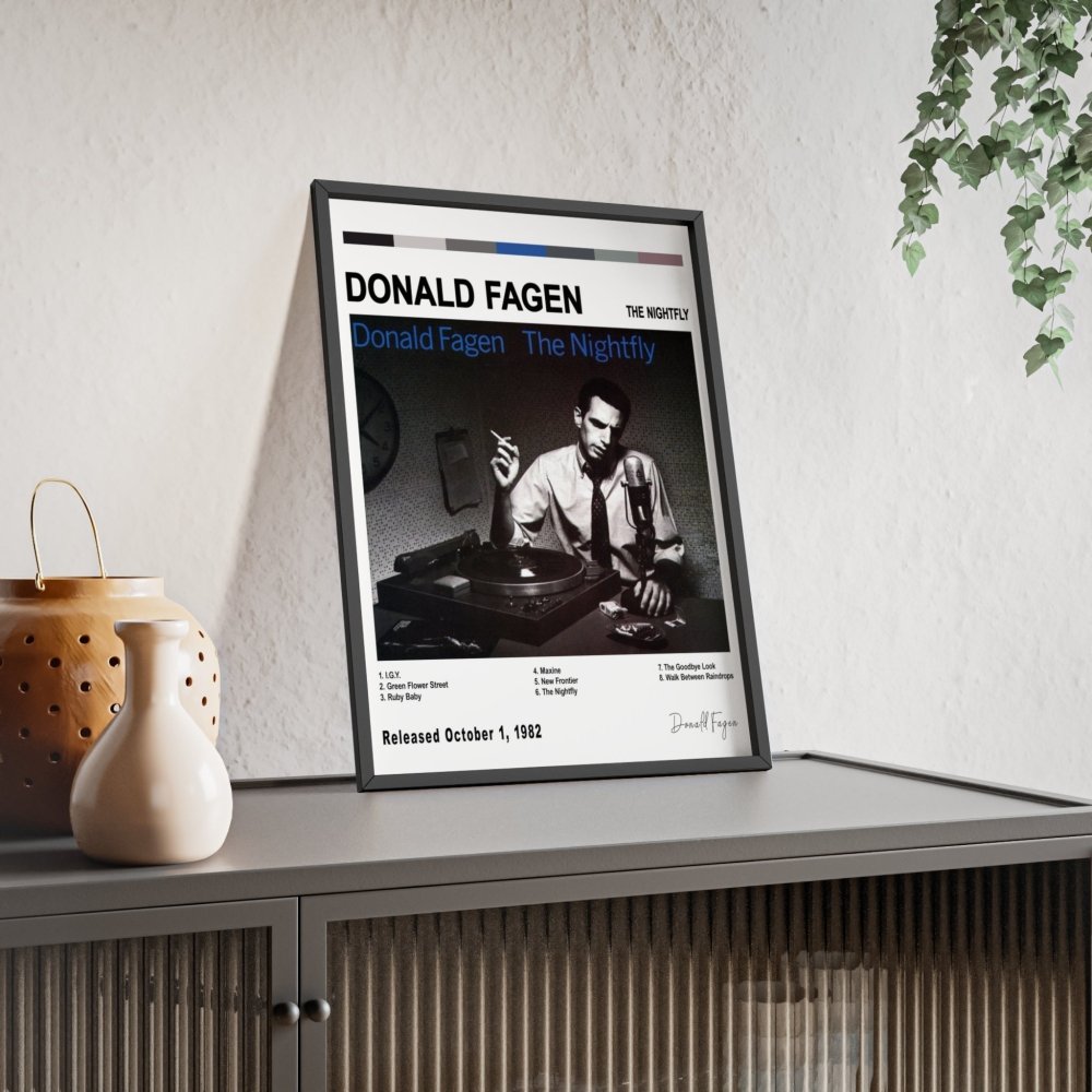 Donald Fagen - The Nightfly Album Cover Poster - Poster Kingz - A5 (unframed) - White - 