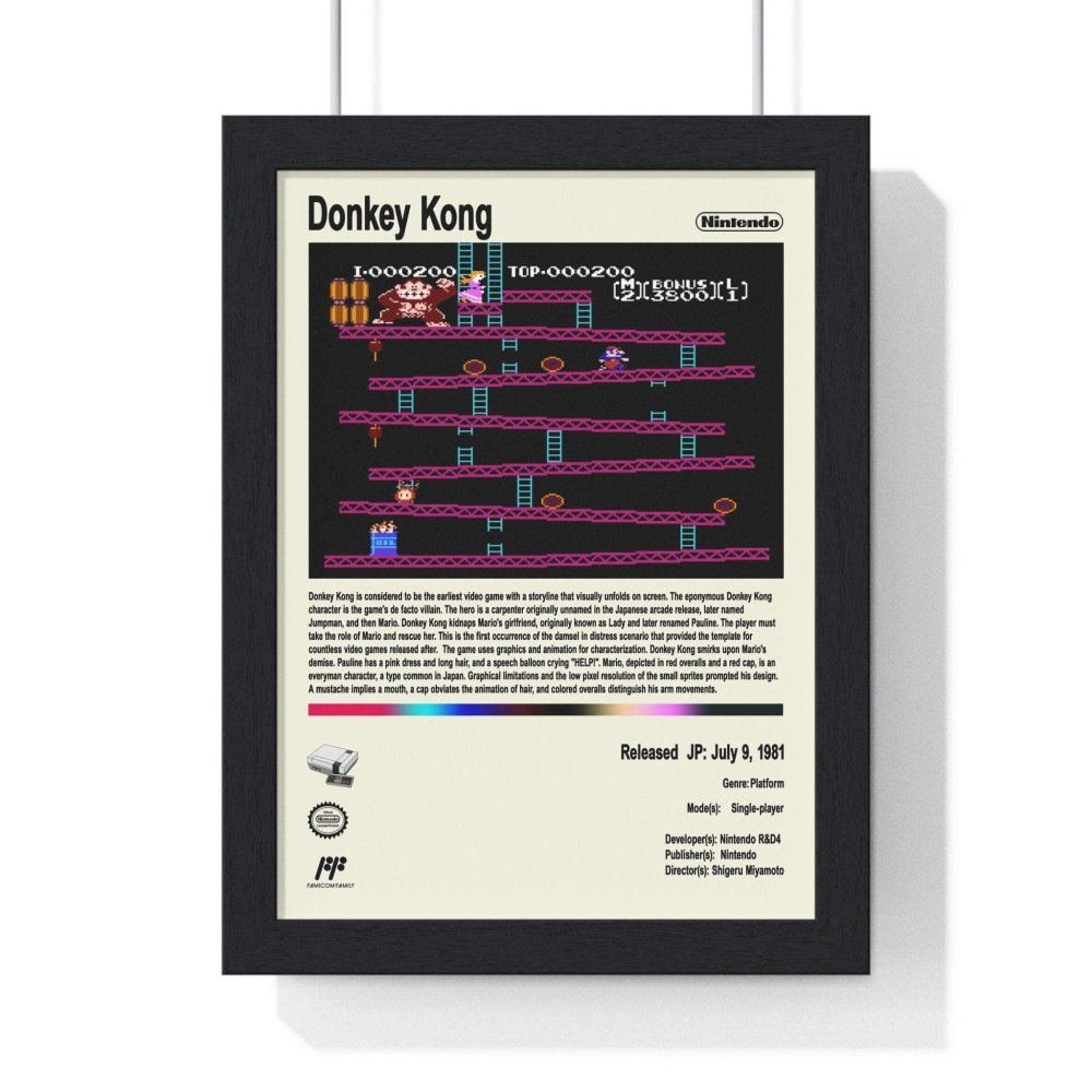 Donkey Kong - Video Game Poster - Poster Kingz