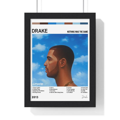 Drake Album Collection Poster - Poster Kingz - A5 (unframed) - Nothing Was the Same - White