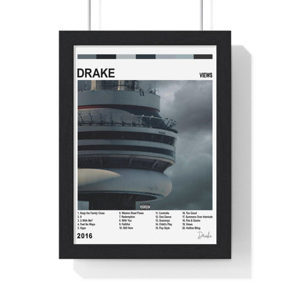 Drake Album Collection Poster - Poster Kingz - A5 (unframed) - Views - White