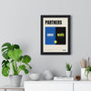 Drive and Revés Padel print framed on a living room wall