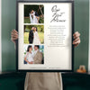 Personalised First Dance Lyrics Print - Lifestyle - held up in a bright room