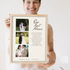 Personalised First Dance Lyrics Print - Lifestyle - held by a smiling woman