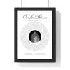 Personalised First Dance Spiral Lyrics Print - framed print