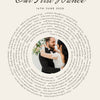 Personalised First Dance Spiral Lyrics Print - second design