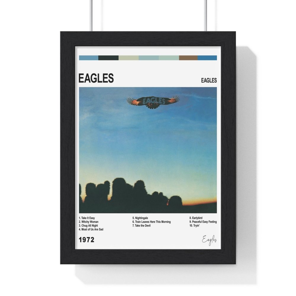 Eagles Collection Album Poster - Poster Kingz - A5 (unframed) - Eagles - White - album_poster