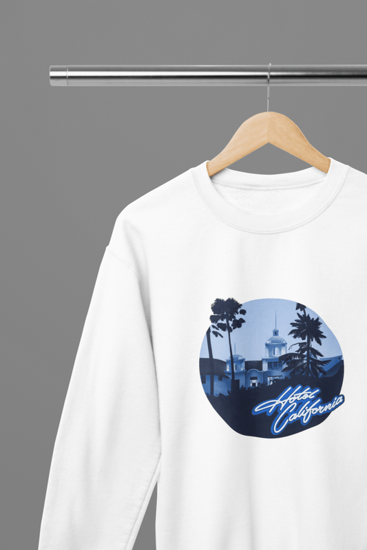 Eagles Hotel California T-Shirt/Sweatshirt - Poster Kingz - S - Sweatshirt - White