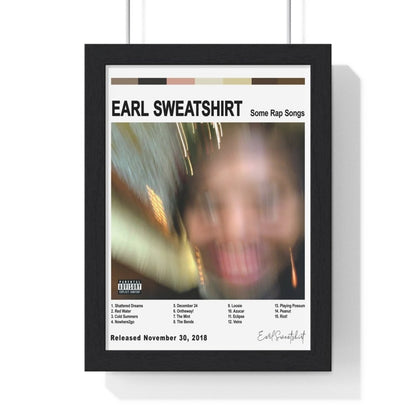 Earl Sweatshirt - Some Rap Songs Album Cover Poster - Poster Kingz - A5 (unframed) - White - 