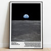 Earthrise Apollo 11 Moon Poster | NASA Space Print - Poster Kingz - A5 (unframed) - 