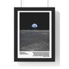 Earthrise Apollo 11 Moon Poster | NASA Space Print - Poster Kingz - A5 (unframed) - 