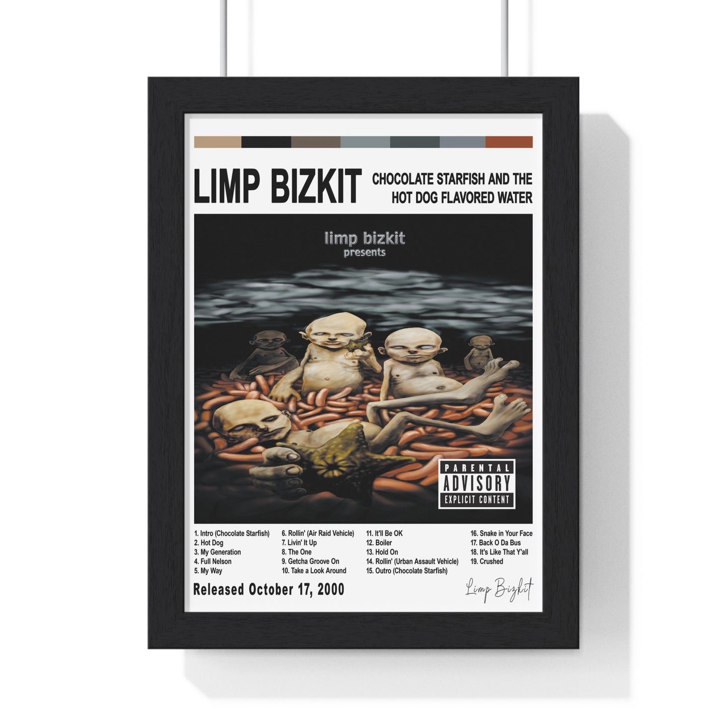 Limp Bizkit - Chocolate Starfish And The Hot Dog Flavored Water Album Cover Poster