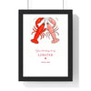 You're My Lobster personalised couples anniversary print product mockup 2