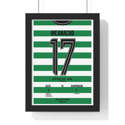 Celtic Scottish Cup Final 2026 poster Iheanacho 17 Hampden print