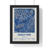 Framed Edgeley Park Stadium map poster