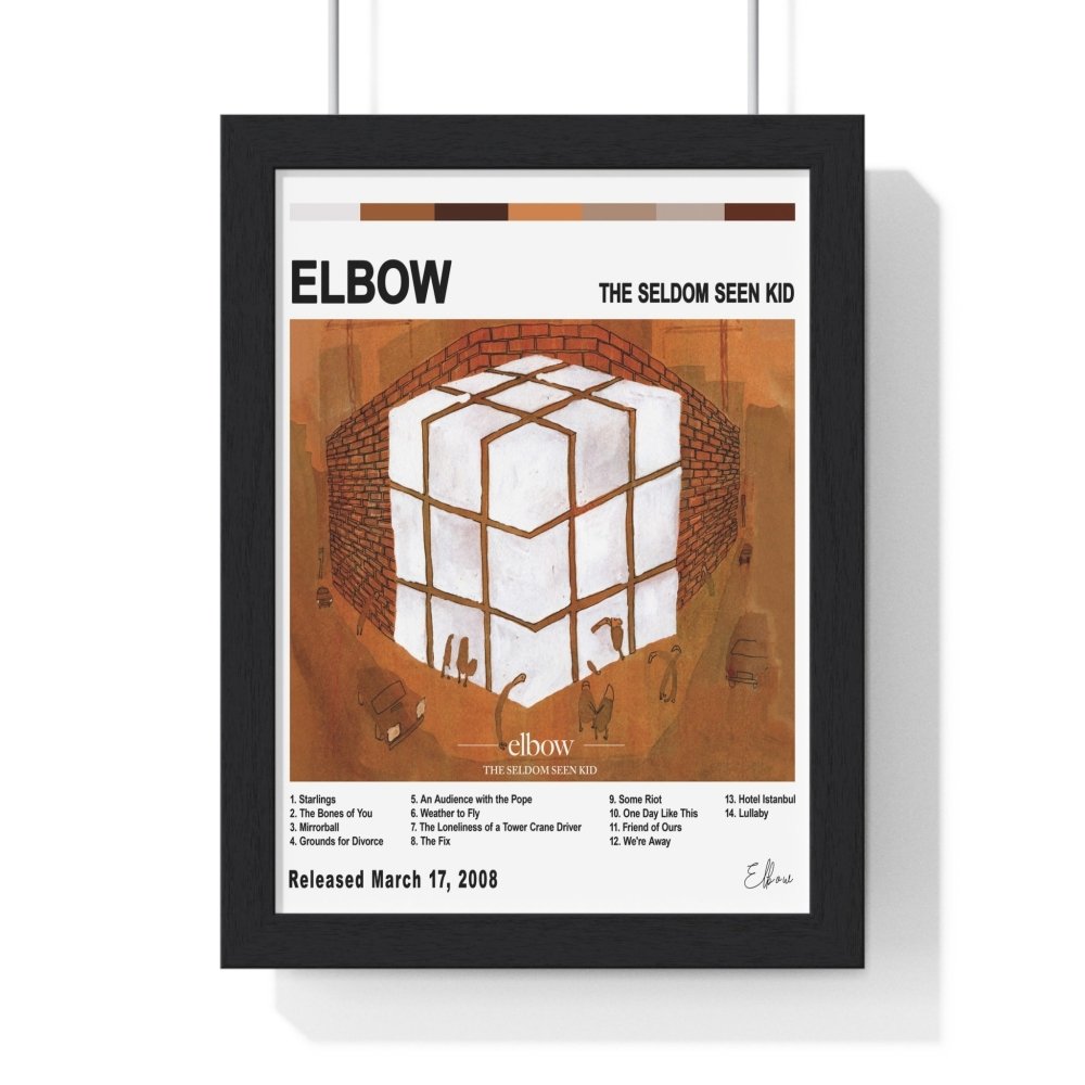 Elbow - The Seldom Seen Kid Album Cover Poster - Poster Kingz - A5 (unframed) - White - 