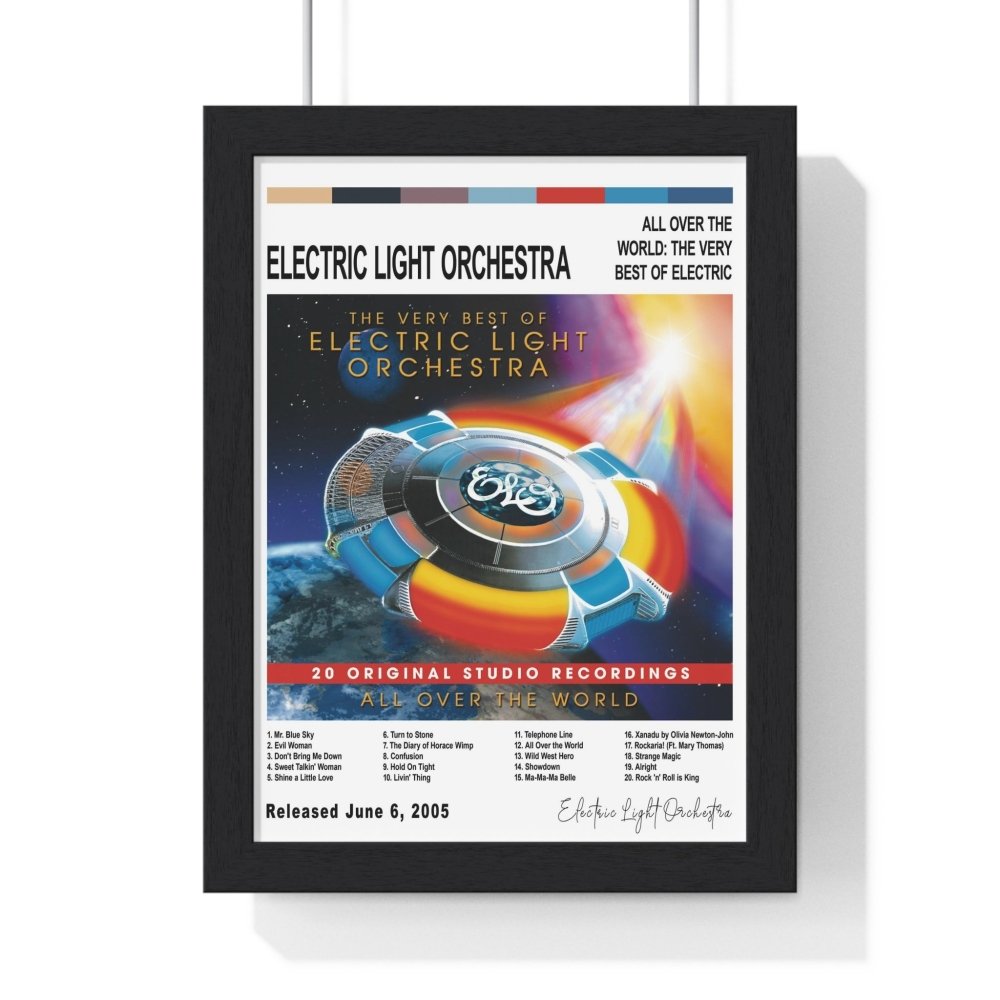 Electric Light Orchestra - All Over the World Album Poster - Poster Kingz