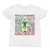 Blue t-shirt with Elf Movie Quotes Christmas Sweater