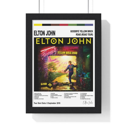 Elton John - Goodbye Yellow Brick Road Album Poster - Poster Kingz