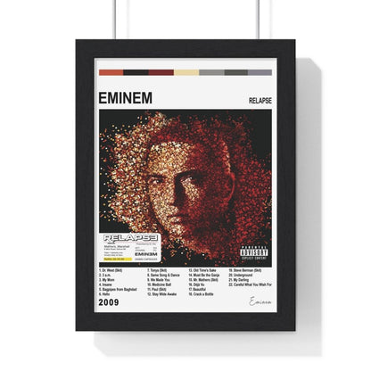 Eminem Album Cover Poster - Poster Kingz - A5 (unframed) - Relapse - White - AlbumCover