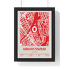 Emirates Stadium Map Print